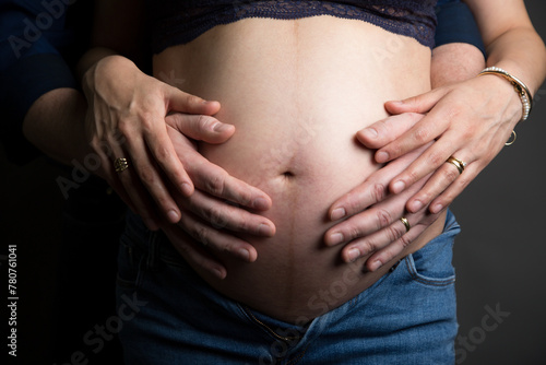 Wallpaper Mural Big Pregnant belly child bearing motherhood Torontodigital.ca