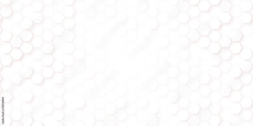 Abstract modern hexagon background. White and grey honey pattern geometric texture. Vector art illustration Abstract modern hexagon background. White and grey honey pattern geometric texture. Vector art illustration