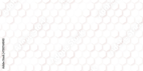 Abstract modern hexagon background. White and grey honey pattern geometric texture. 3D vector hexagonal blocks structure white abstract background. Vector art illustration