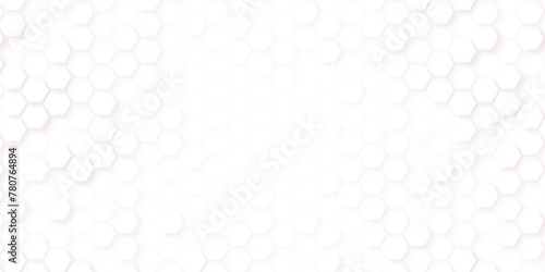 Abstract modern hexagon background. White and grey honey pattern geometric texture. Vector art illustration