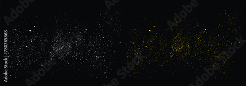 Golden stardust isolated vector gold glitter texture background design. Gold glitter abstract isolated luxury celebratory Background design