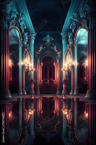 Unraveling the Gothic Mystery of the Intricate Dark Hall of Mirrors.