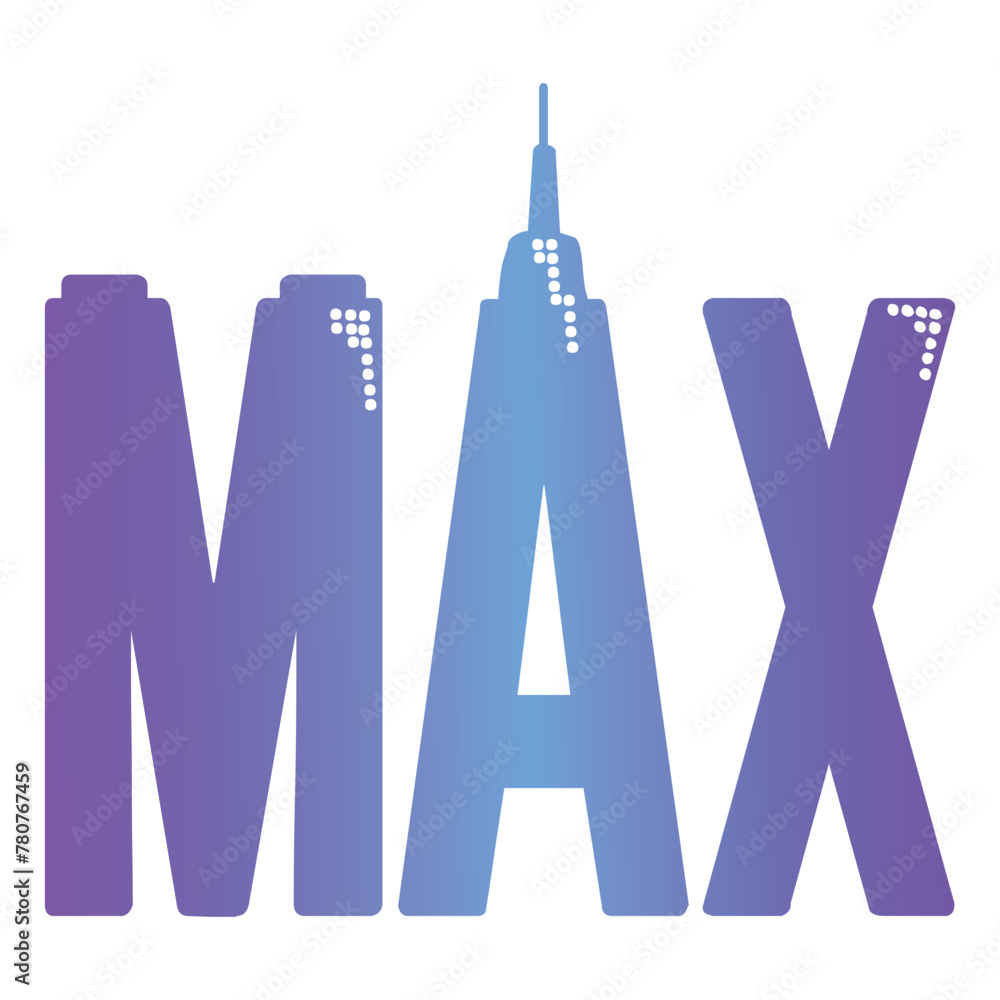 Fototapeta premium max logo vector graphic illustration