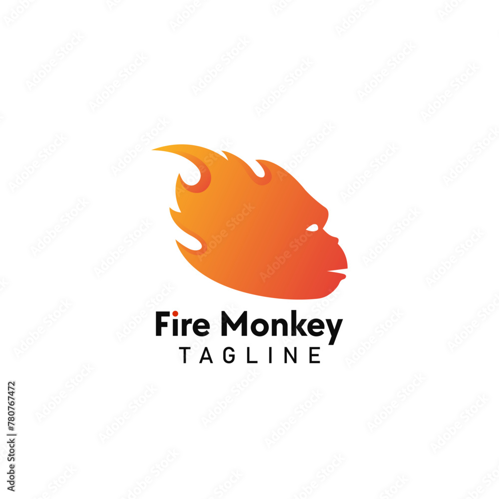 Fire monkey Head view side Logo Icon Design Symbol Template Flat Style Vector
Fire monkey Head view side Logo Icon Design Symbol Template Flat Style Vector