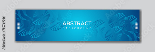 LinkedIn cover banner template with an abstract technology design 