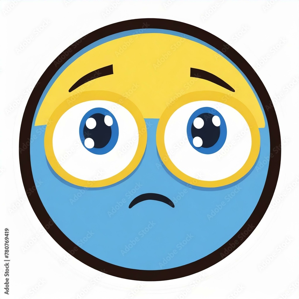 a bored smiley face a bored smiley face