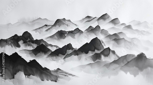 Inkscapes: The Minimalist Majesty of Mountain Wash Paintings