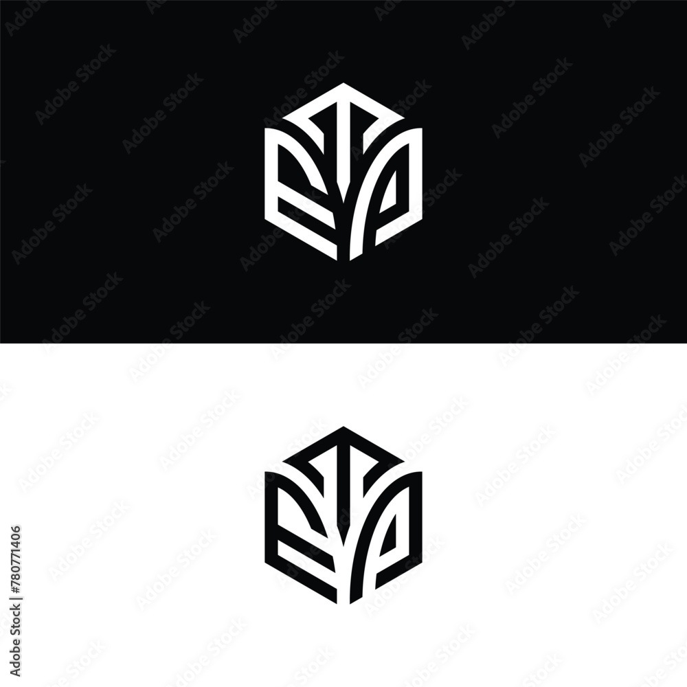 Initial letter TEP hexagon logo design, flourish, develop, natural, luxury, simple, finance logo, real estate. Initial letter TEP hexagon logo design, flourish, develop, natural, luxury, simple, finance logo, real estate.