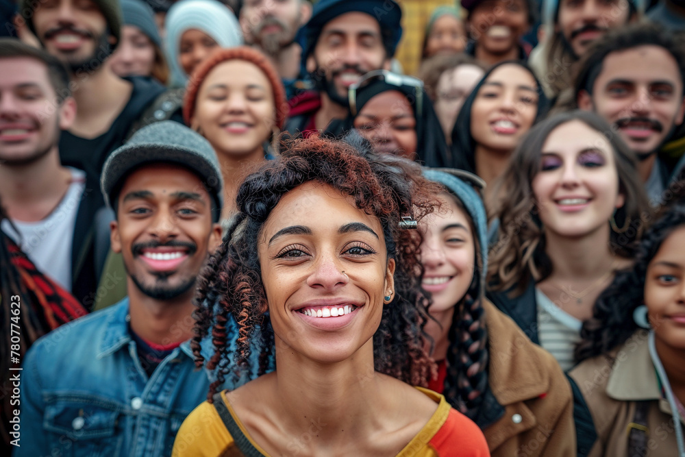 Diverse Group of Happy People Enjoying Togetherness Diverse Group of Happy People Enjoying Togetherness