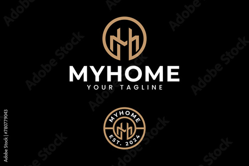 letter O H M logo design for boutique fashion and jewelery company
