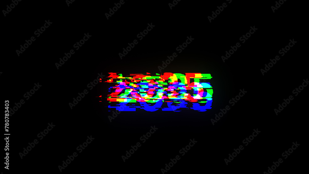 2035 text with screen effects of technological glitches 2035 text with screen effects of technological glitches