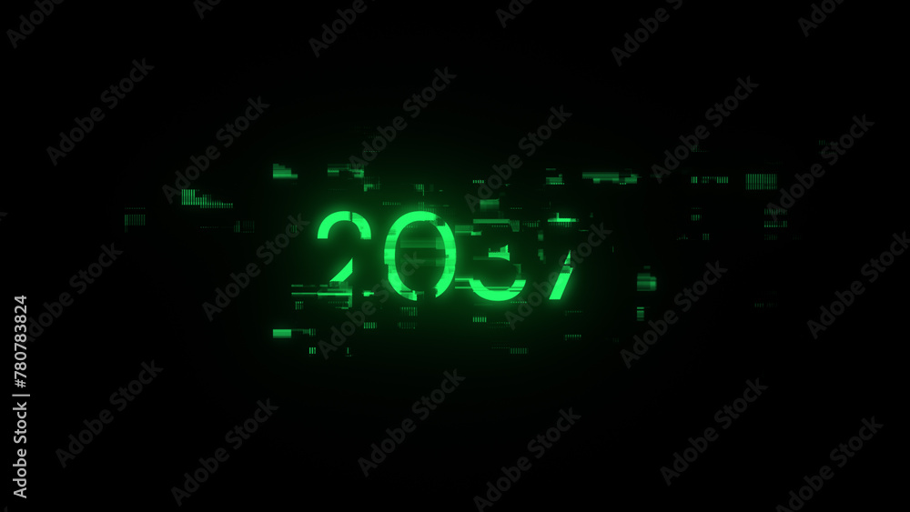 2037 text with screen effects of technological glitches 2037 text with screen effects of technological glitches