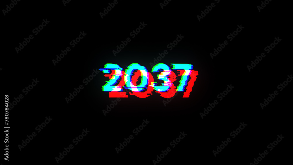 2037 text with screen effects of technological glitches 2037 text with screen effects of technological glitches