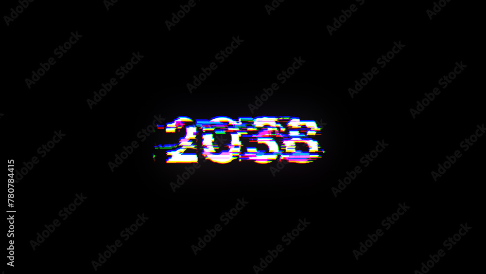 2038 text with screen effects of technological glitches 2038 text with screen effects of technological glitches