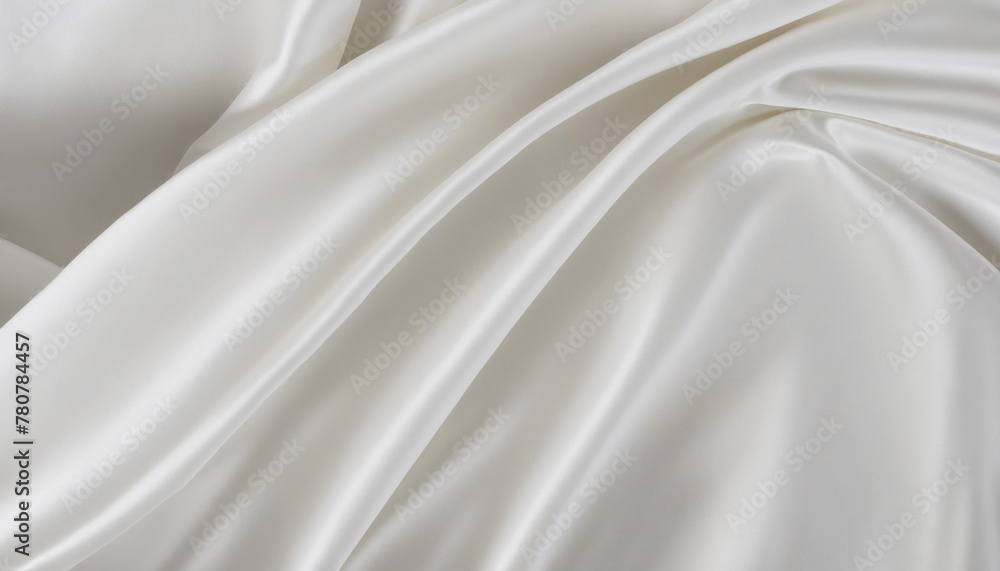 White Silk Drape Bright Colours Background  