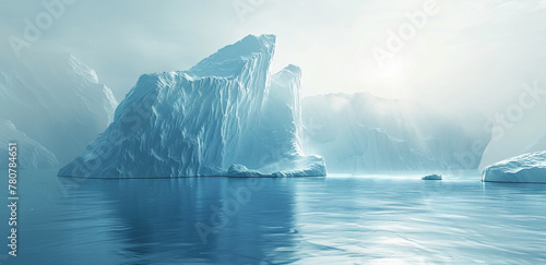 Majestic Iceberg in Pristine Arctic Environment