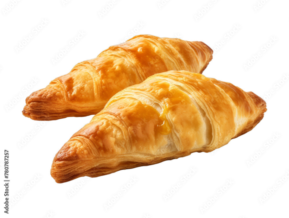 Banana Turnovers isolated on transparent png background. Generative ai