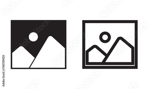 Picture icons set. Picture vector icon. photo gallery icon vector. image icon.  