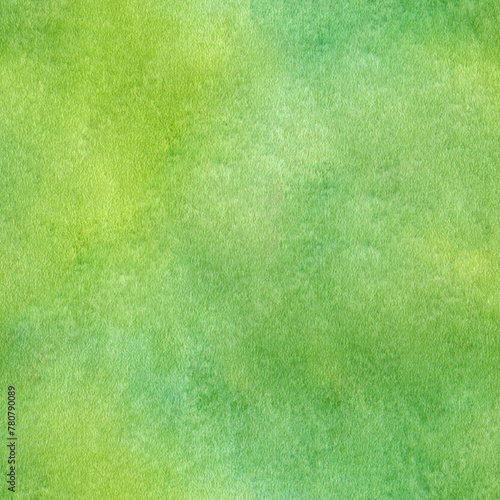  Abstract grass green watercolor background. Hand drawn seamless pattern. Painting for your graphic design, banner, or poster and have copy space for text