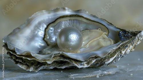 Witness the intricate process of a pearl emerging within an oyster, unveiling the mesmerizing layers of nacre deposition.