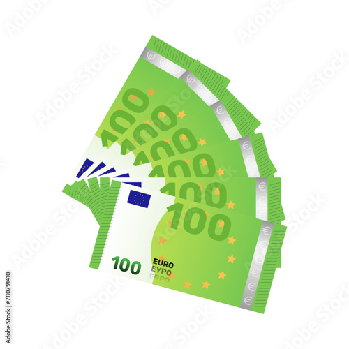 100 Euroscheine, 100€