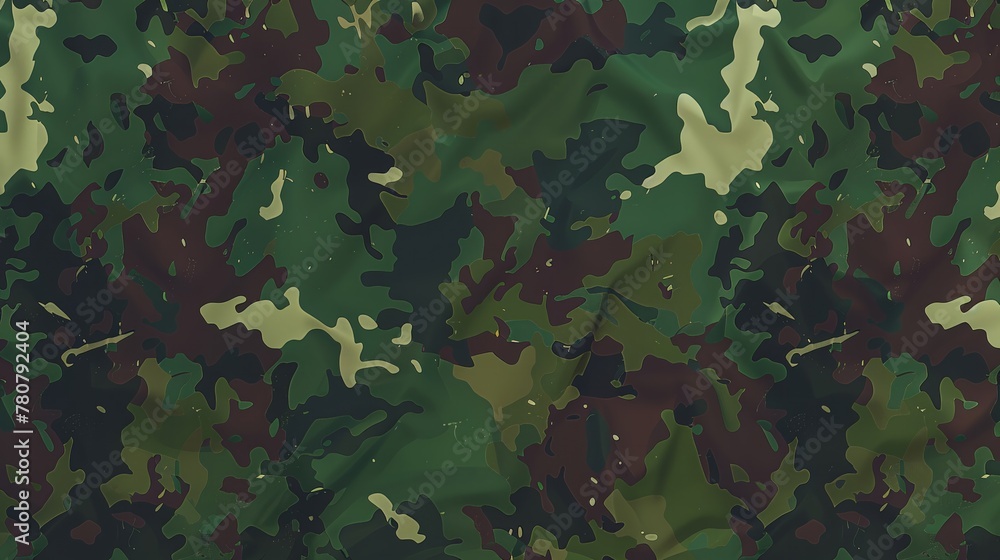 Camouflage, forest green mix, seamless, 2D flat for 3D military scenes, high-altitude angle. Camouflage, forest green mix, seamless, 2D flat for 3D military scenes, high-altitude angle.