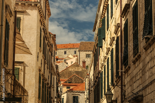 Old Town of Dubrovnik, Croatia. Old Town of Dubrovnik with traditional architecture, Croatia. 