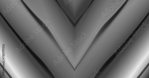The image is of a grayscale gradient with a series of curved lines forming a V-shape in the center.