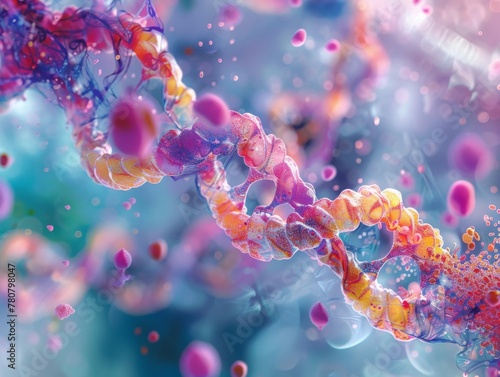 Abstract depiction of regenerative biotech therapies, capturing the transformative promise of regenerative medicine and tissue engineering in the biotech realm