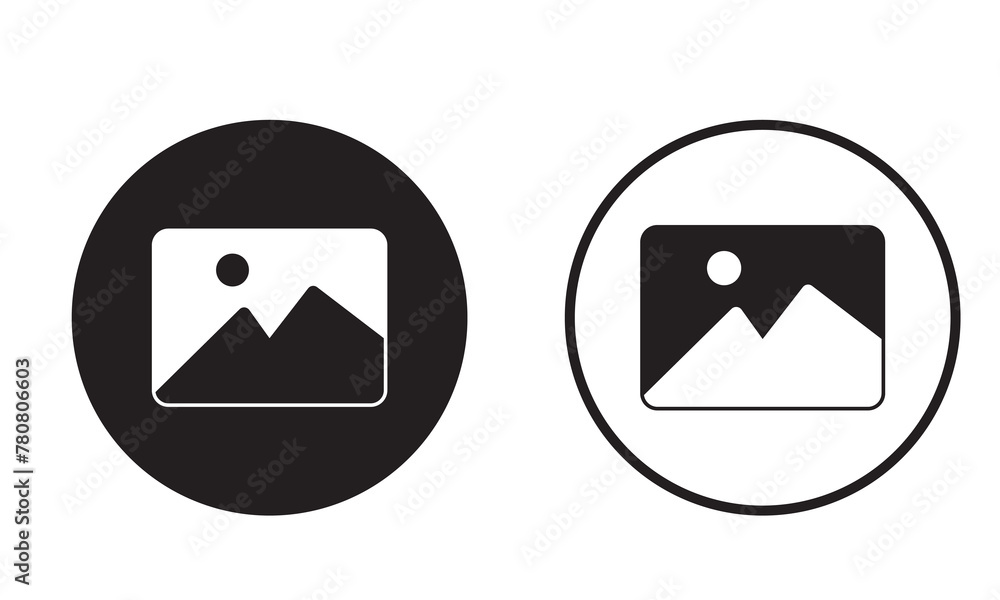 Picture icons set. Picture vector icon. photo gallery icon vector illustration isolated on white background. Picture icons set. Picture vector icon. photo gallery icon vector illustration isolated on white background.
