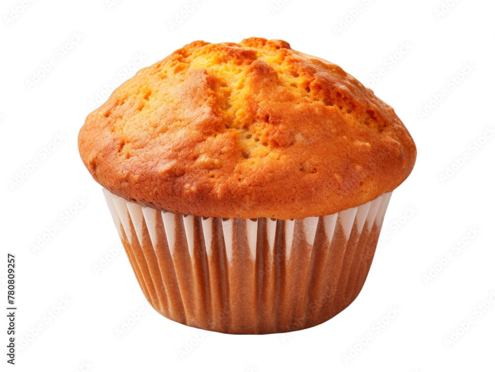 Carrot Muffin isolated on transparent png background. Generative ai Carrot Muffin isolated on transparent png background. Generative ai