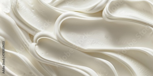 Background Texture Photography, Whipped White Cream Close-Up Detail