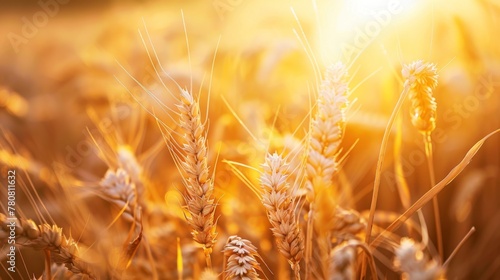 The Golden Wheat Field at Sunset