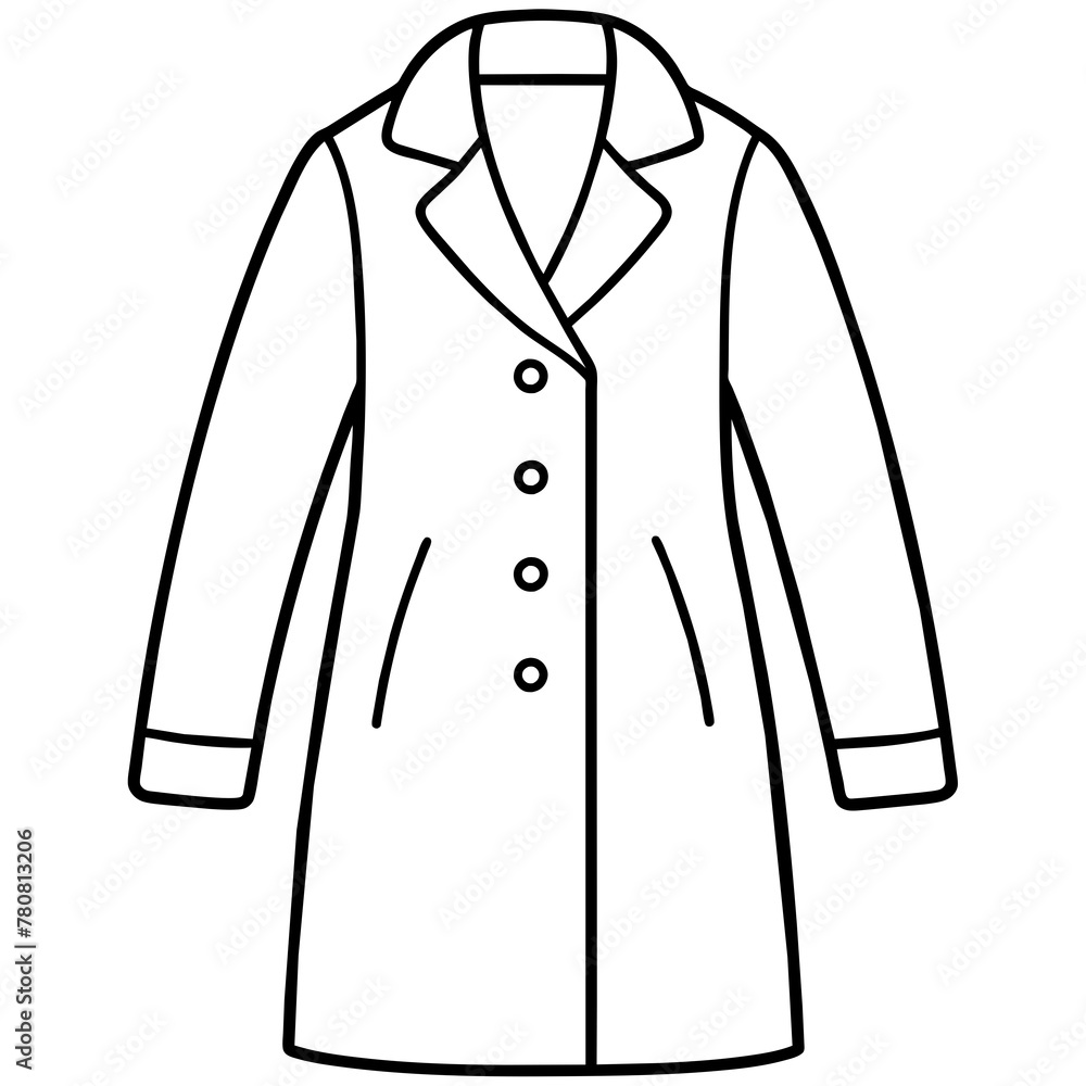 Naklejka premium Coat vector illustration