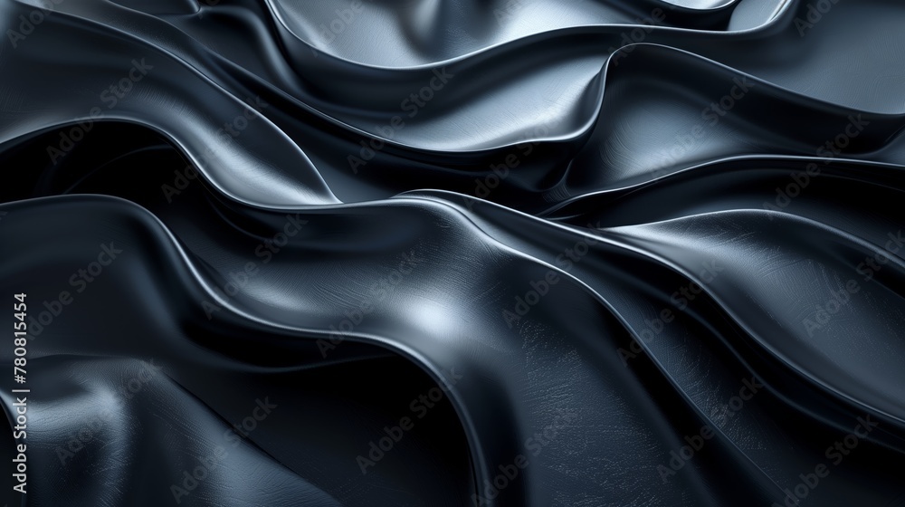 A close-up view of a black fabric with a smooth texture and a deep color. The fabric appears to be clean and neatly folded, showcasing its simple yet elegant appearance A close-up view of a black fabric with a smooth texture and a deep color. The fabric appears to be clean and neatly folded, showcasing its simple yet elegant appearance