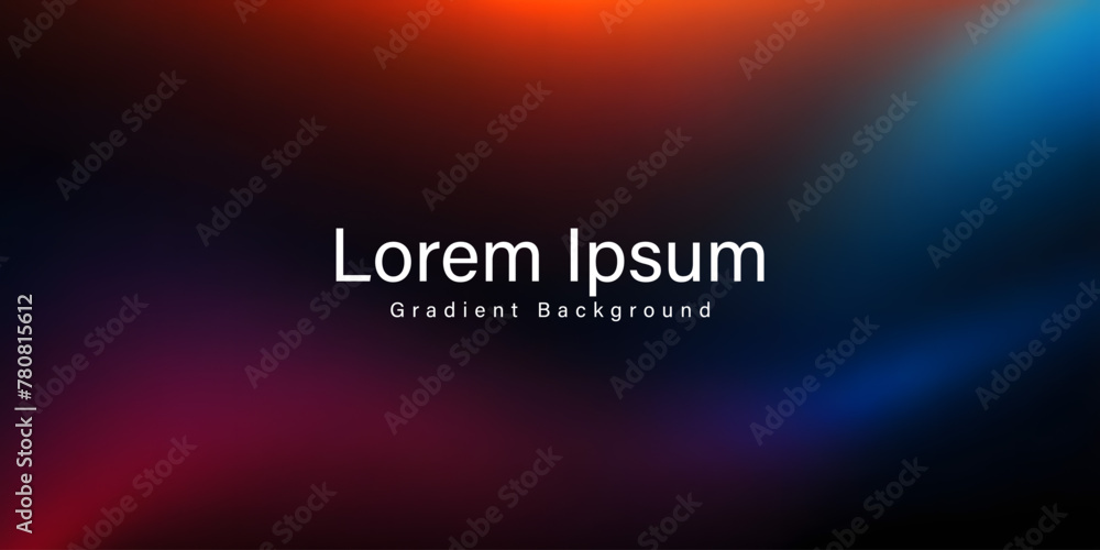 Dark and elegant Abstract gradient waves background, beautiful abstract template, colorful waves, Modern abstract colorful background, Suited for poster, cover, banner, brochure, science, website
