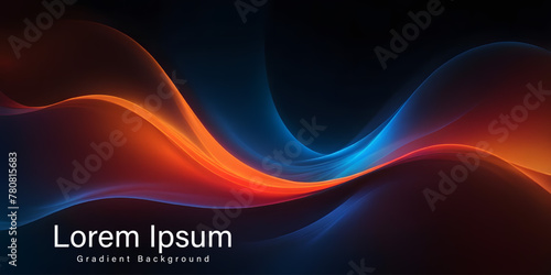 Abstract gradient background, beautiful abstract template, colorful waves, Modern abstract colorful background, Suited for poster, cover, banner, brochure, science, website