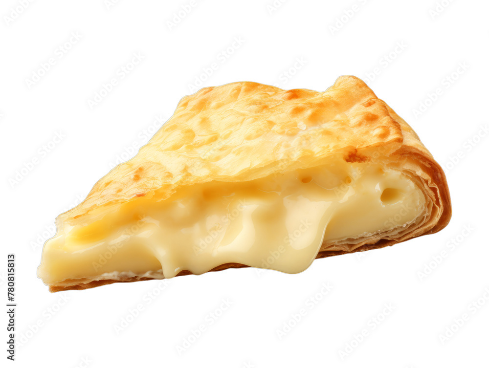 Cheese Bourekas isolated on transparent png background. Generative ai Cheese Bourekas isolated on transparent png background. Generative ai