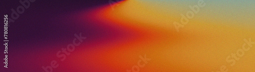 grainy sunrise Abstract design with a bright orange glow and blurred colorful textures