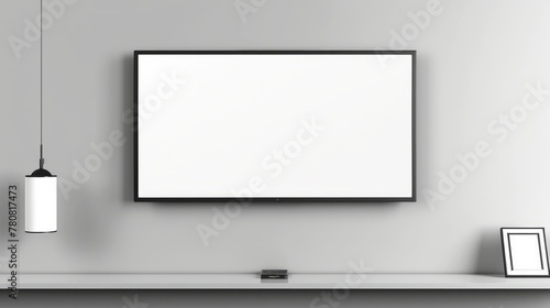 A realistic illustration of a modern 4K TV photo