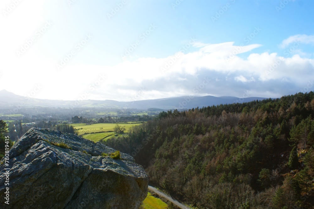 Rock and mountain landscape in Ireland. High quality photo