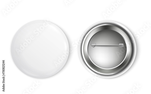 badge mockup.  Vector illustration