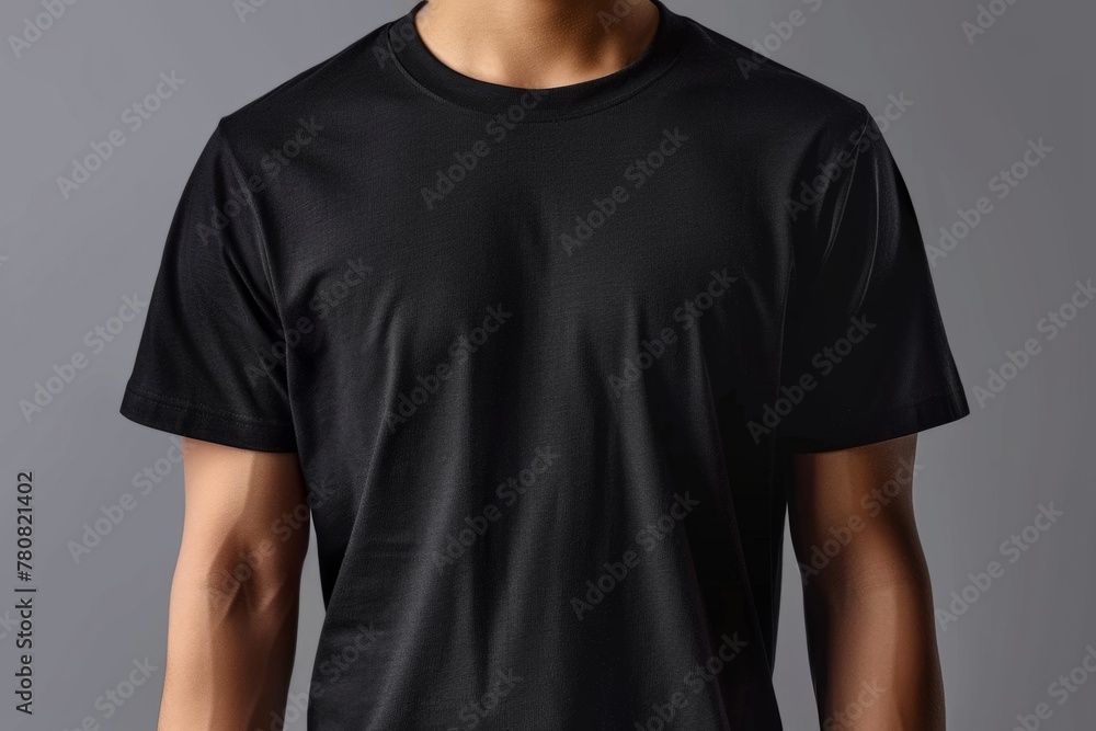 Person model wearing black mockup tshirt shirt simple background promotion advertisement ad streetwear style fashion dropshipping print empty dark clothing clothes Person model wearing black mockup tshirt shirt simple background promotion advertisement ad streetwear style fashion dropshipping print empty dark clothing clothes