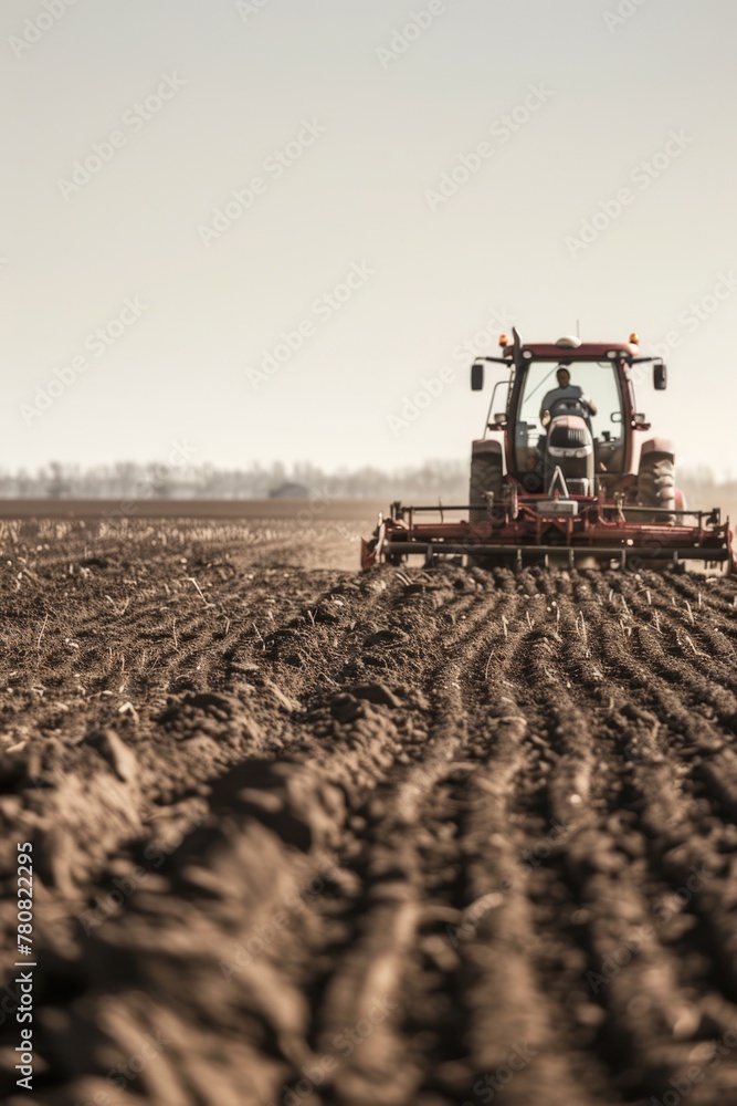 Fototapeta premium Agricultural scene, ideal for farming concepts