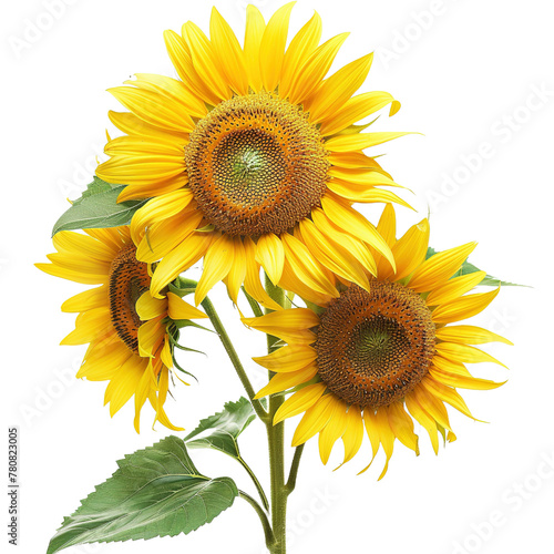 Sunflowers flowers on transparent background   png