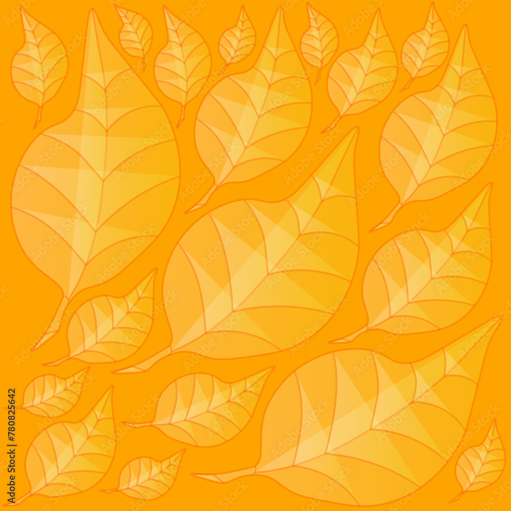 Orange Leaf Pattern2