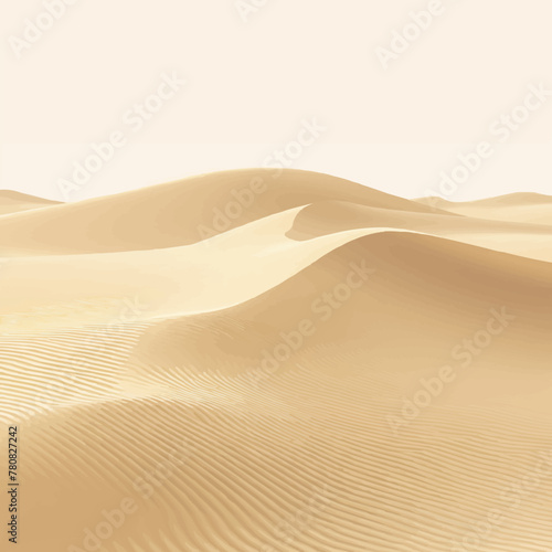 Sand   Minimalist and Simple Line White background - Vector illustration