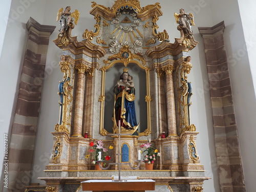 Klosterruine Gräfinthal im Mandelbachtal - Marianischer Wallfahrtsort seit dem späten Mittelalte  photo