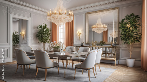 Beautiful Elegant formal dining room design © lali