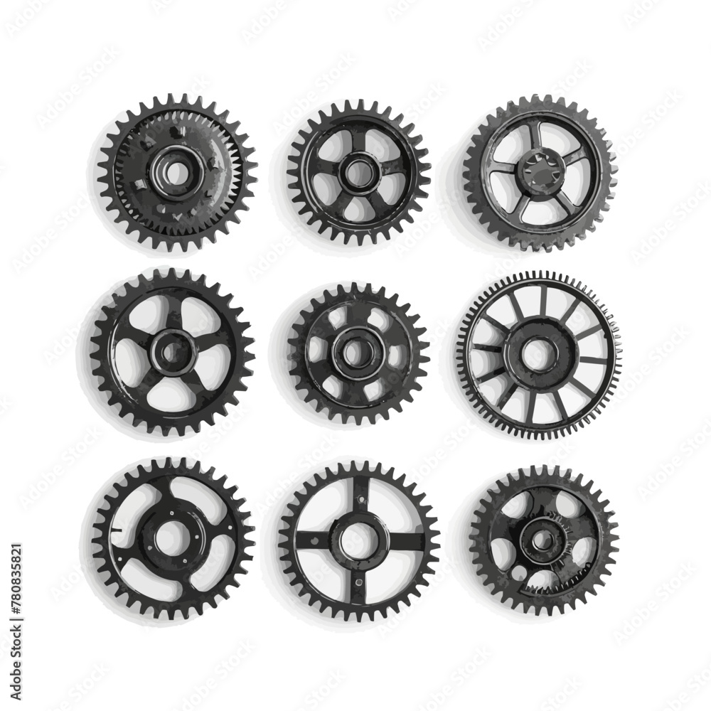 Gear icon vector set. clockwork illustration sign collection. Mechanics symbol. Gear icon vector set. clockwork illustration sign collection. Mechanics symbol.